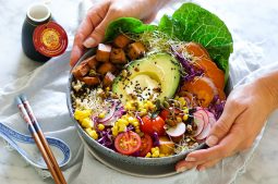 Teriyaki Tofu Rainbow Bowls