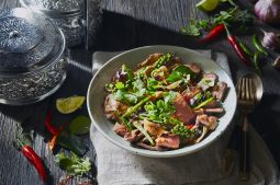 Stir-Fried Thai Lamb (Kae Pad Prik Pon Kratiem Prik Thai)