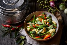 Stir-Fried Vegetables with Garlic and Fish Sauce (Pak Ruam Pad Nam Pla)