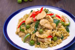 Green Curry Fried Rice with Chicken (Kao Pad Gaeng Keo Wan Gai)