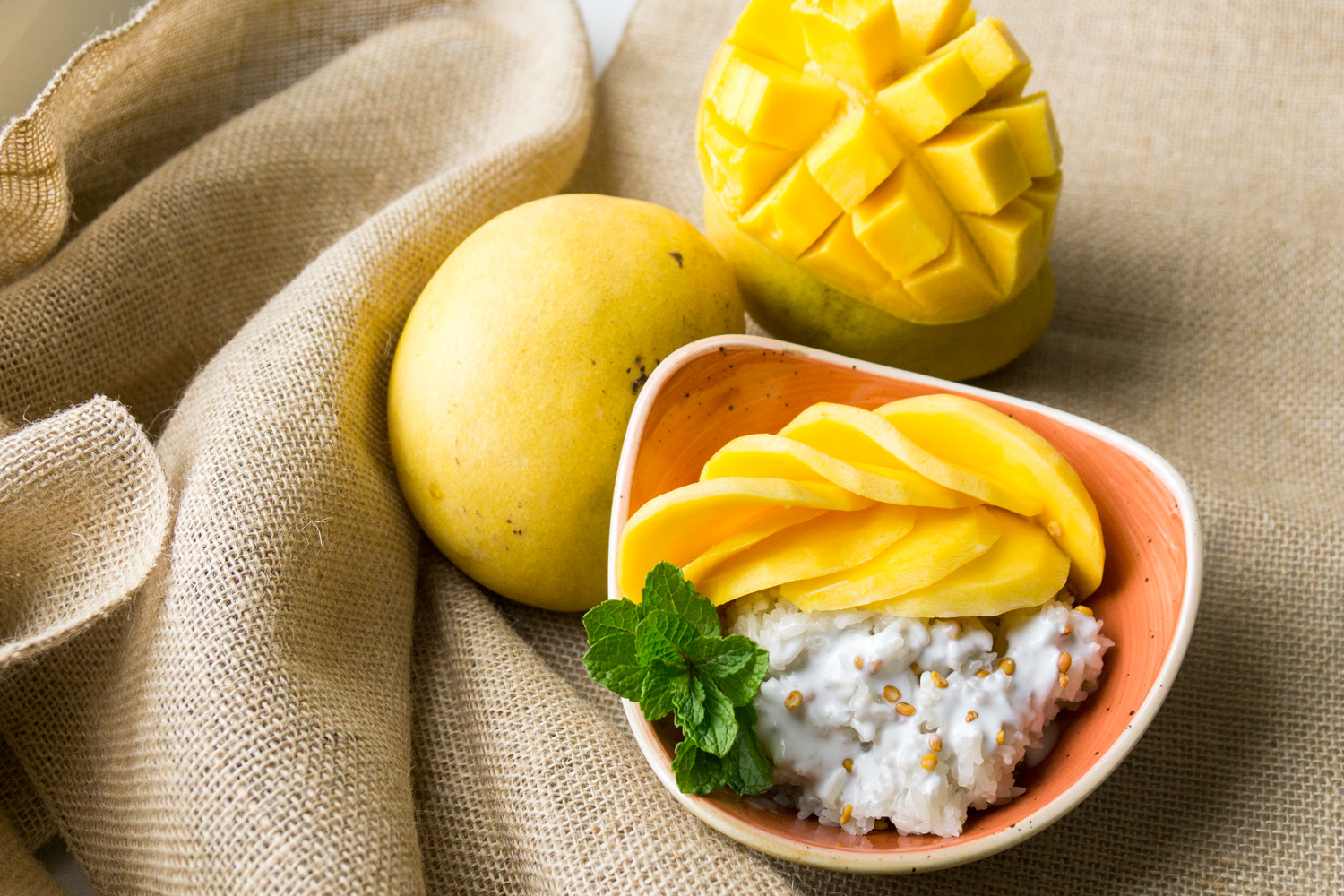 Thai Mango Sticky Rice Khao Neow Ma Muang Asian Inspirations