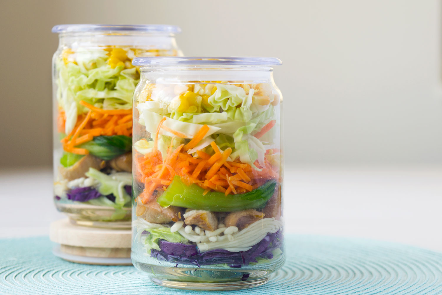 Asian Chicken Mason Jar Salad Recipe