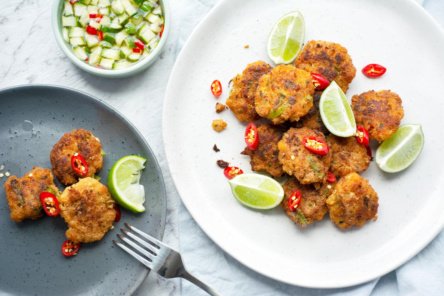 Thai Fish Cakes with Cucumber Relish Recipe (Tod Man Pla) » Temple of Thai