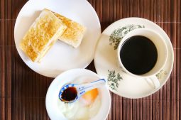 Kaya Toast with Half-boiled Eggs