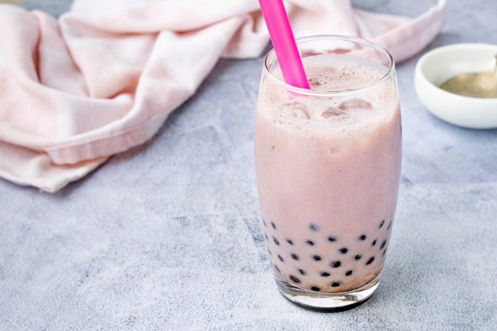 Taro Milk Tea with Pearls Asian Inspirations