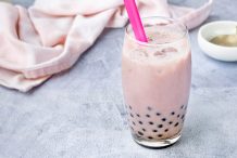 Taro Milk Tea with Pearls