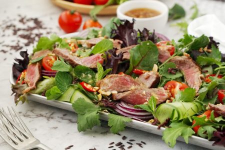 Thai Beef & Riceberry Salad | Asian Inspirations