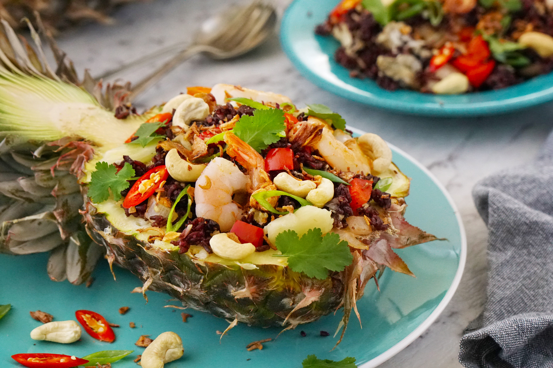 Pineapple Fried Riceberry Rice Asian Inspirations