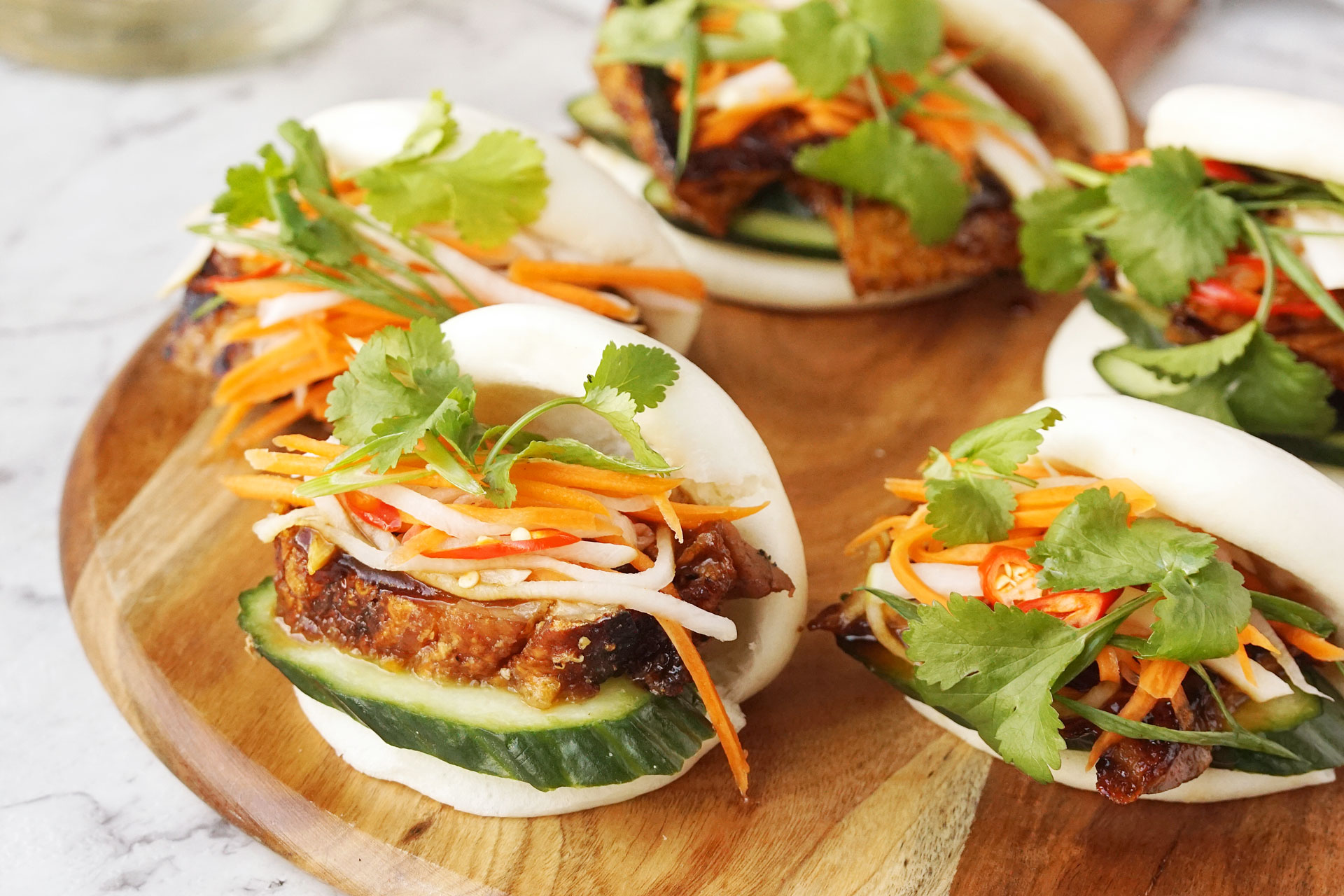 Crispy Pork Belly Bao Asian Inspirations