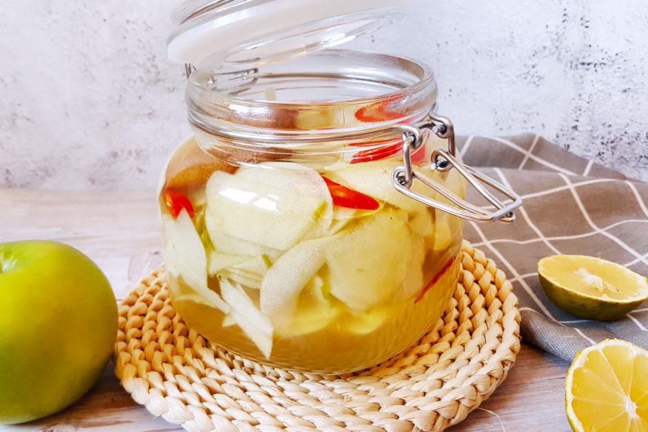 Pickled Apple with Chilli Asian Inspirations