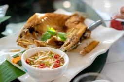 Deep-fried Barramundi with Mango Sauce
