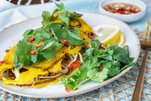 Vegan Vietnamese Crepes (Banh Xeo)