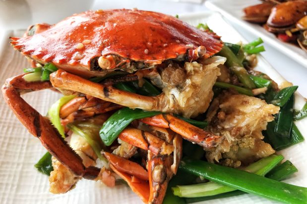 Hong Kong Style Ginger and Spring Onion Crabs