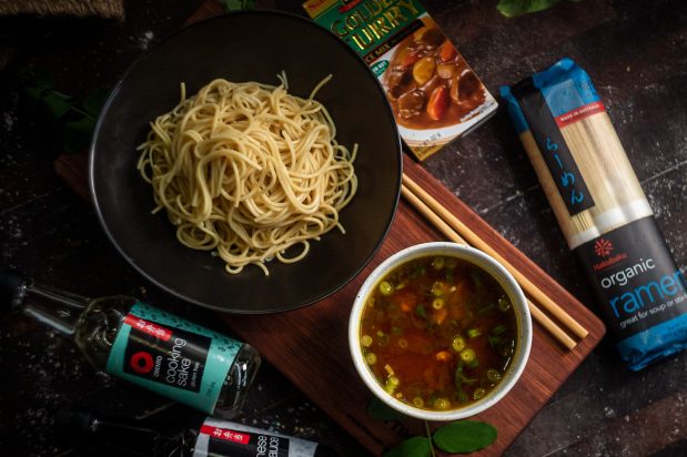 Dipping Ramen with Curry Broth (Curry Tsukemen)