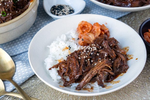 Slow Cooker Korean Pulled Beef
