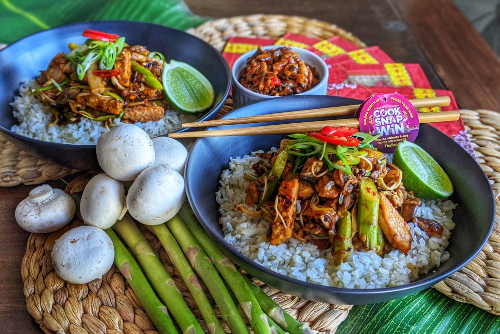 Quorn & Asparagus in Mushroom XO Sauce Asian Inspirations