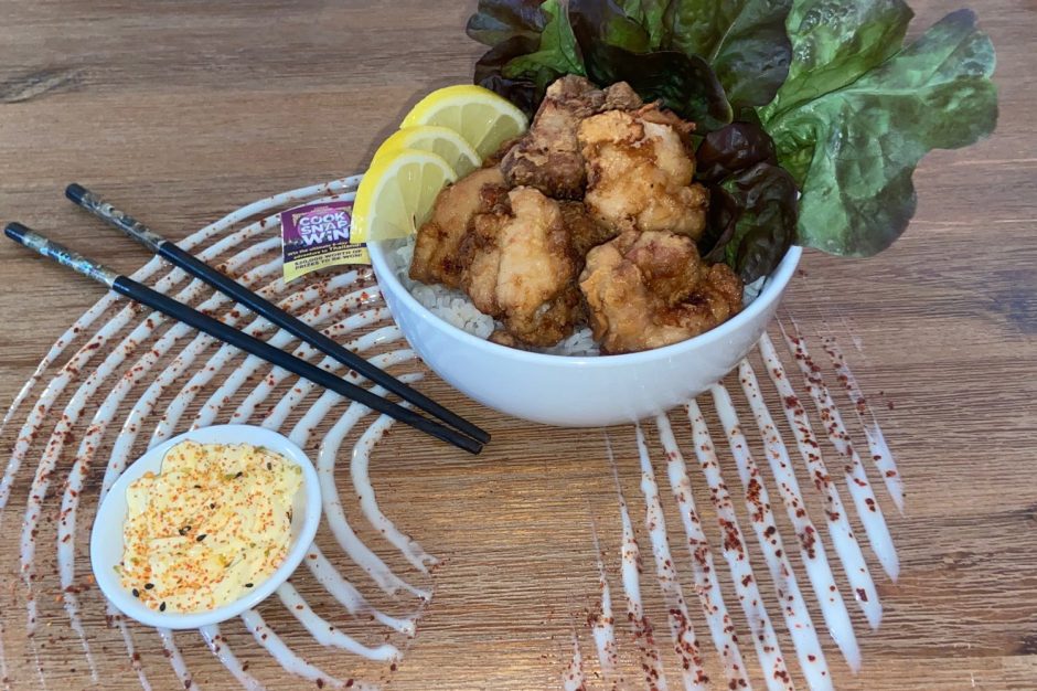 Karaage with Rice Asian Inspirations