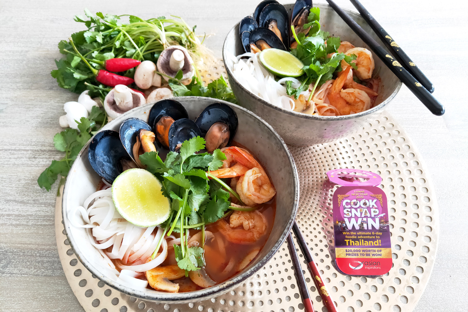 Tom Yum Noodle Soup Asian Inspirations