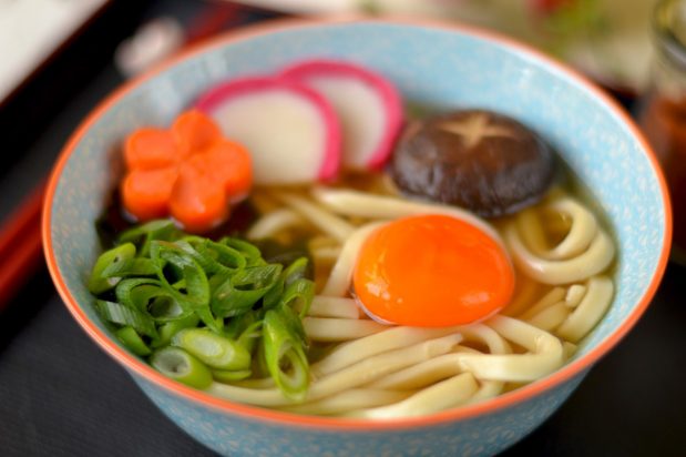 Moon Viewing Udon Soup Tsukimi Udon Asian Inspirations