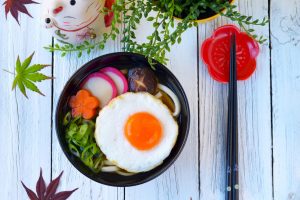 Moon Viewing Udon Soup Tsukimi Udon Asian Inspirations