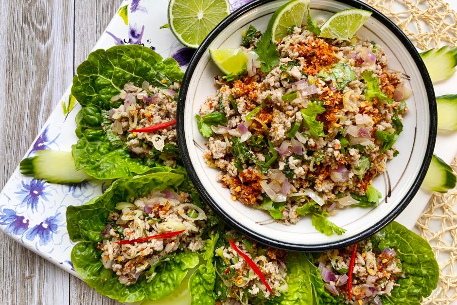 Thai Larb Chicken Salad Asian Inspirations