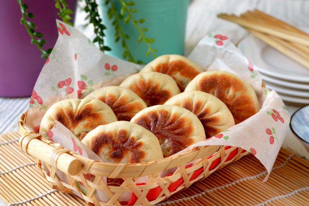 PanFried Beef Buns Asian Inspirations