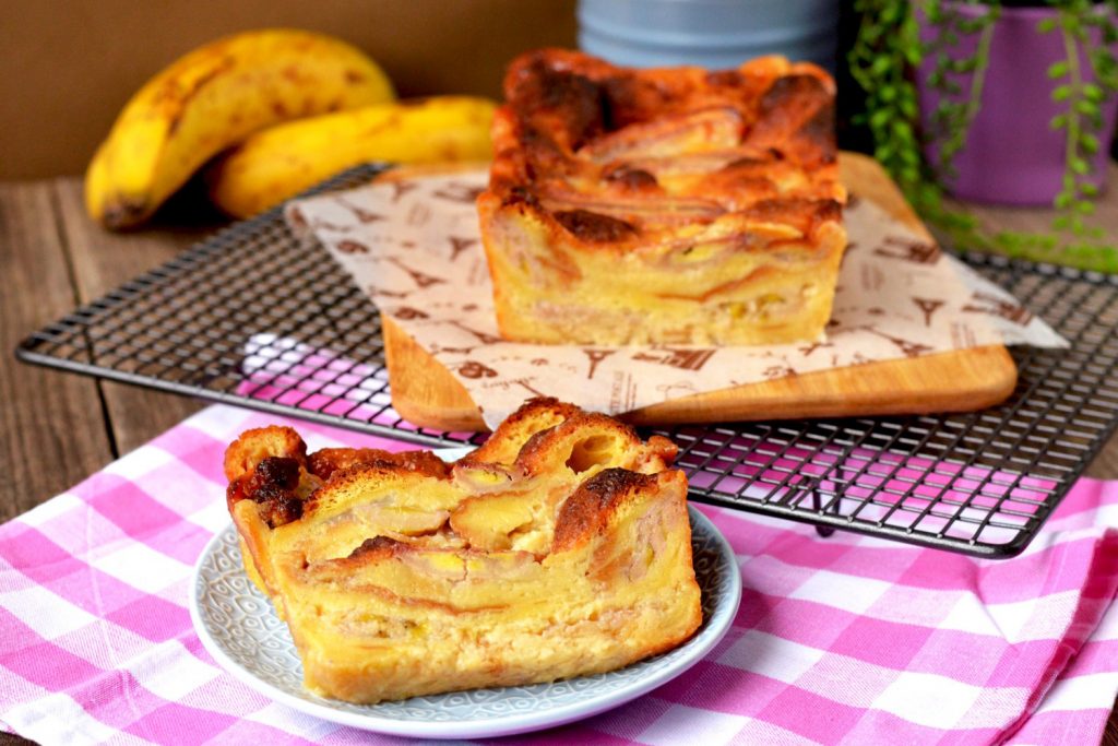 Vietnamese Banana Bread Pudding (Banh Chuoi Nuong) Asian Inspirations