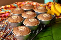 Steamed Banana Cupcakes (Apam Pisang)