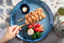 Juicy Fried Pork Belly with Wasabi Mayonnaise