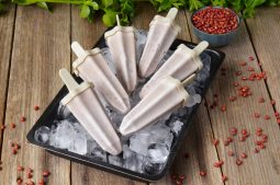 Creamy Red Bean Popsicles (Kacang Merah Potong)