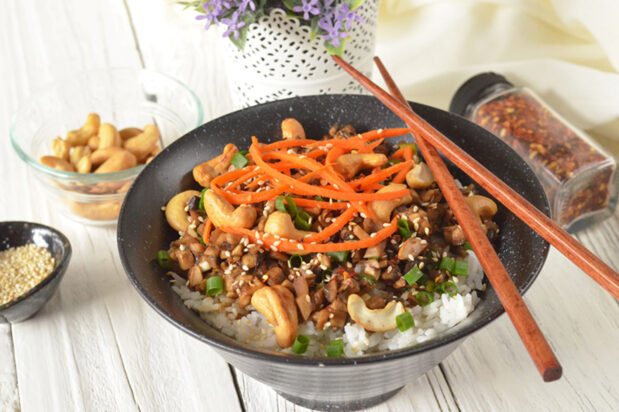 Hoisin Sesame Mushroom Bowl