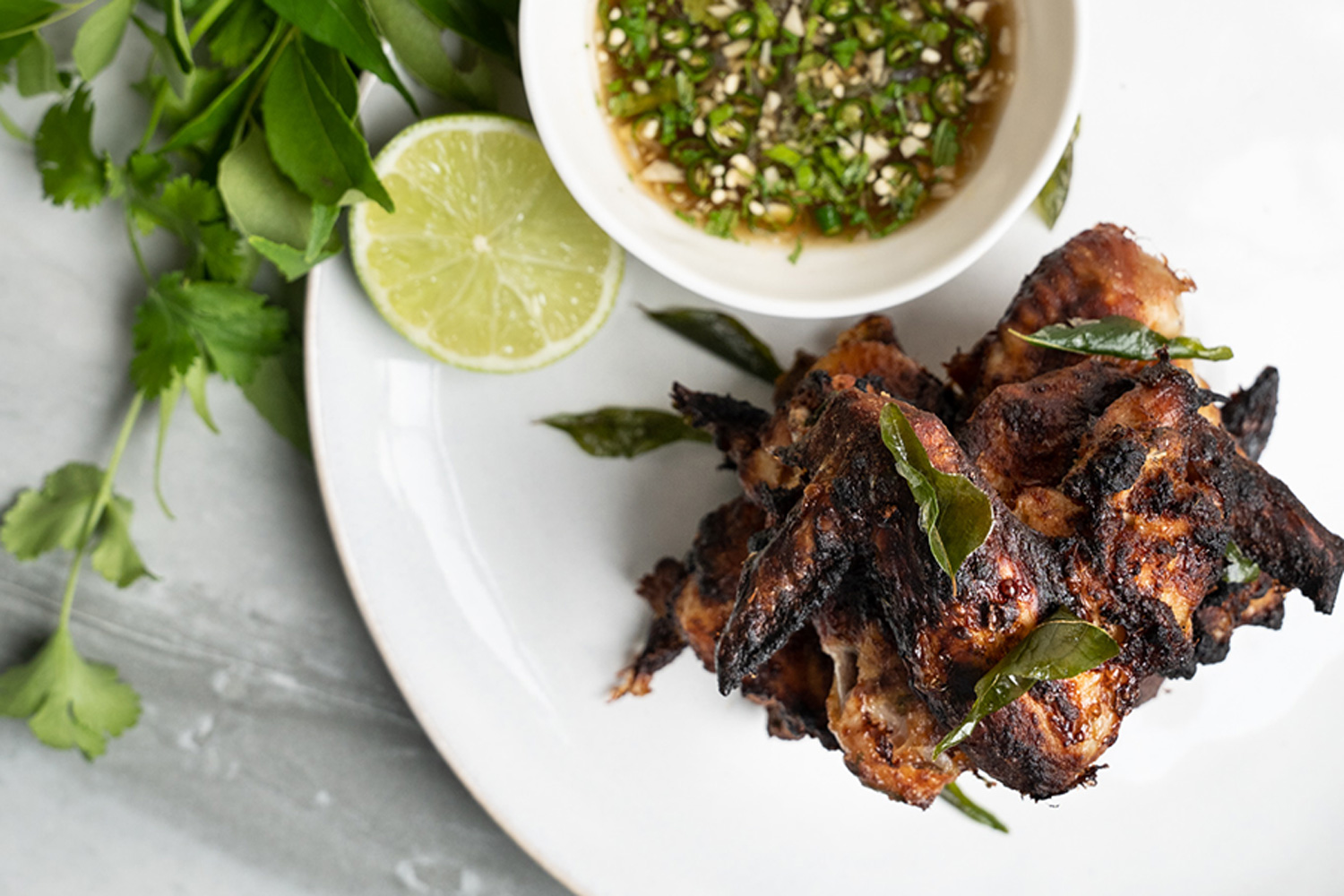 Thai Green Curry Air Fryer Chicken Wings | Asian Inspirations