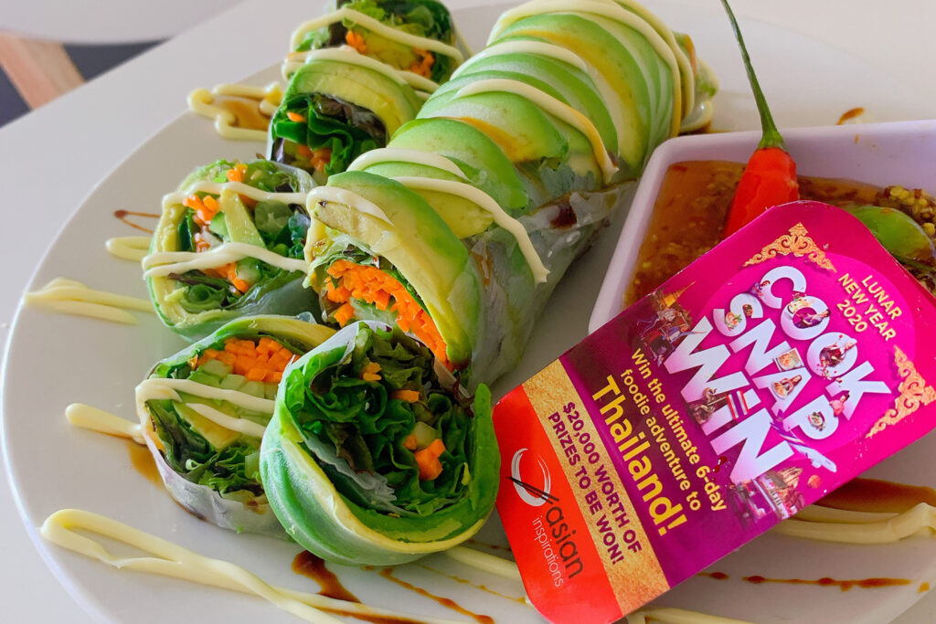 Avocado Rice Paper Rolls Asian Inspirations