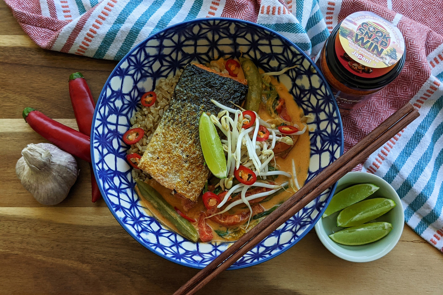 Thai Red Curry with Crispy Skin Salmon | Asian Inspirations