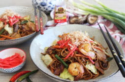 Pork and Prawn Yakisoba