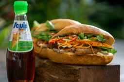 Vietnamese Bread Roll (Banh Mi) with Crispy Pork