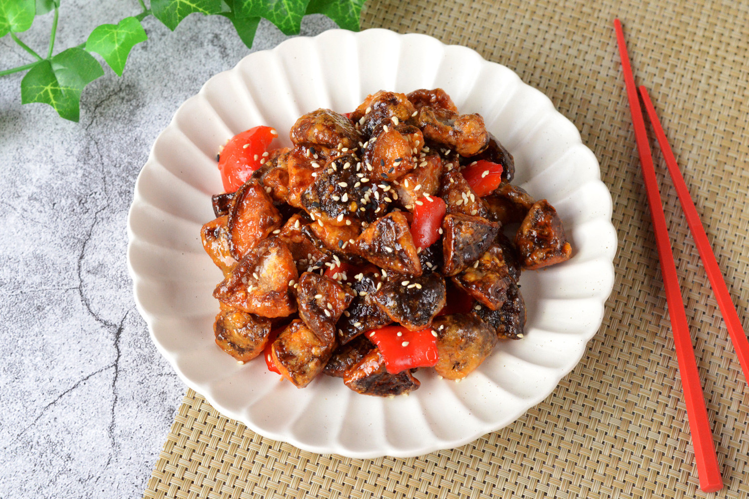 Korean Sweet Sauce Crispy Mushrooms (Beoseot Gangjeong) Asian