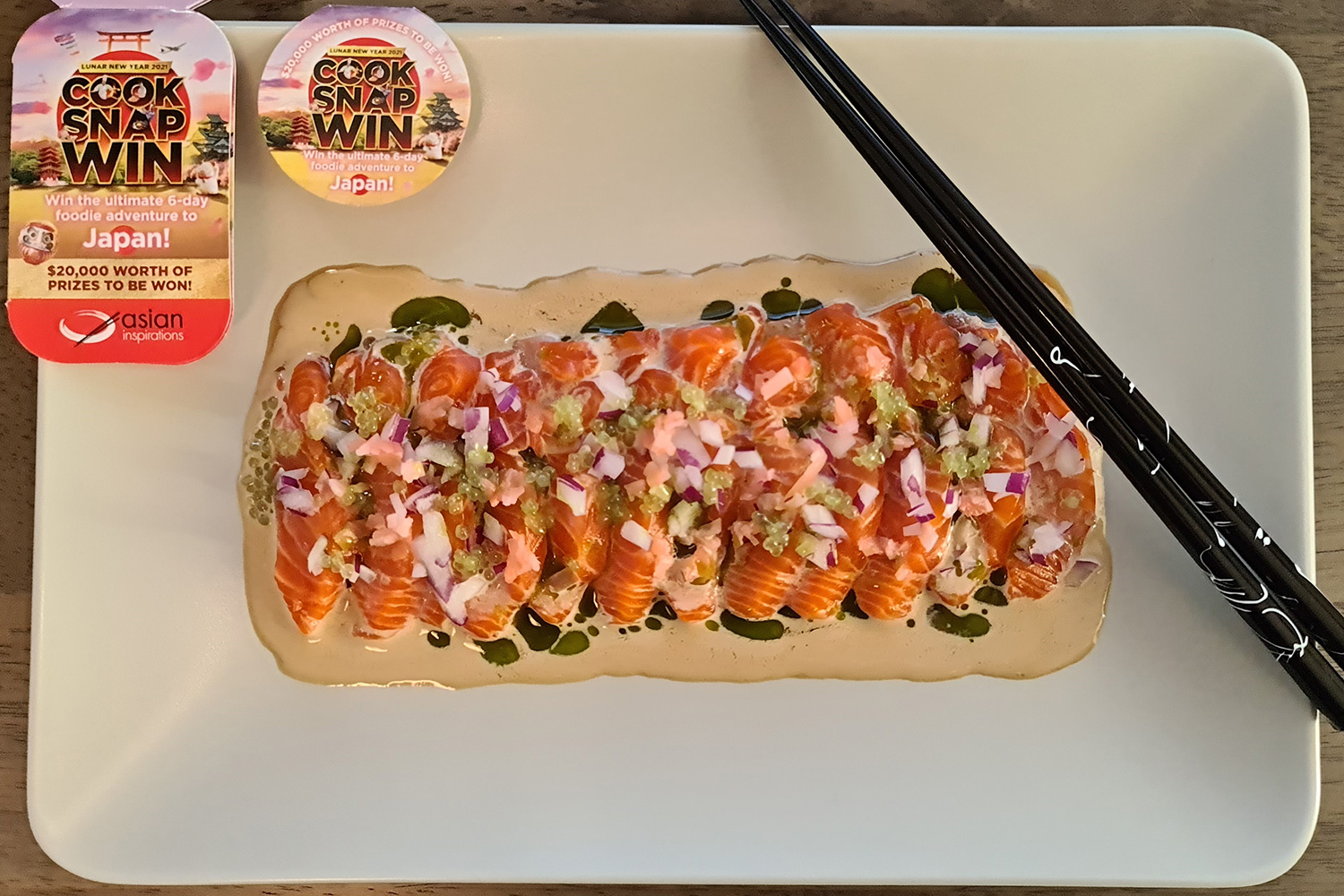 Ocean Trout Tataki Asian Inspirations