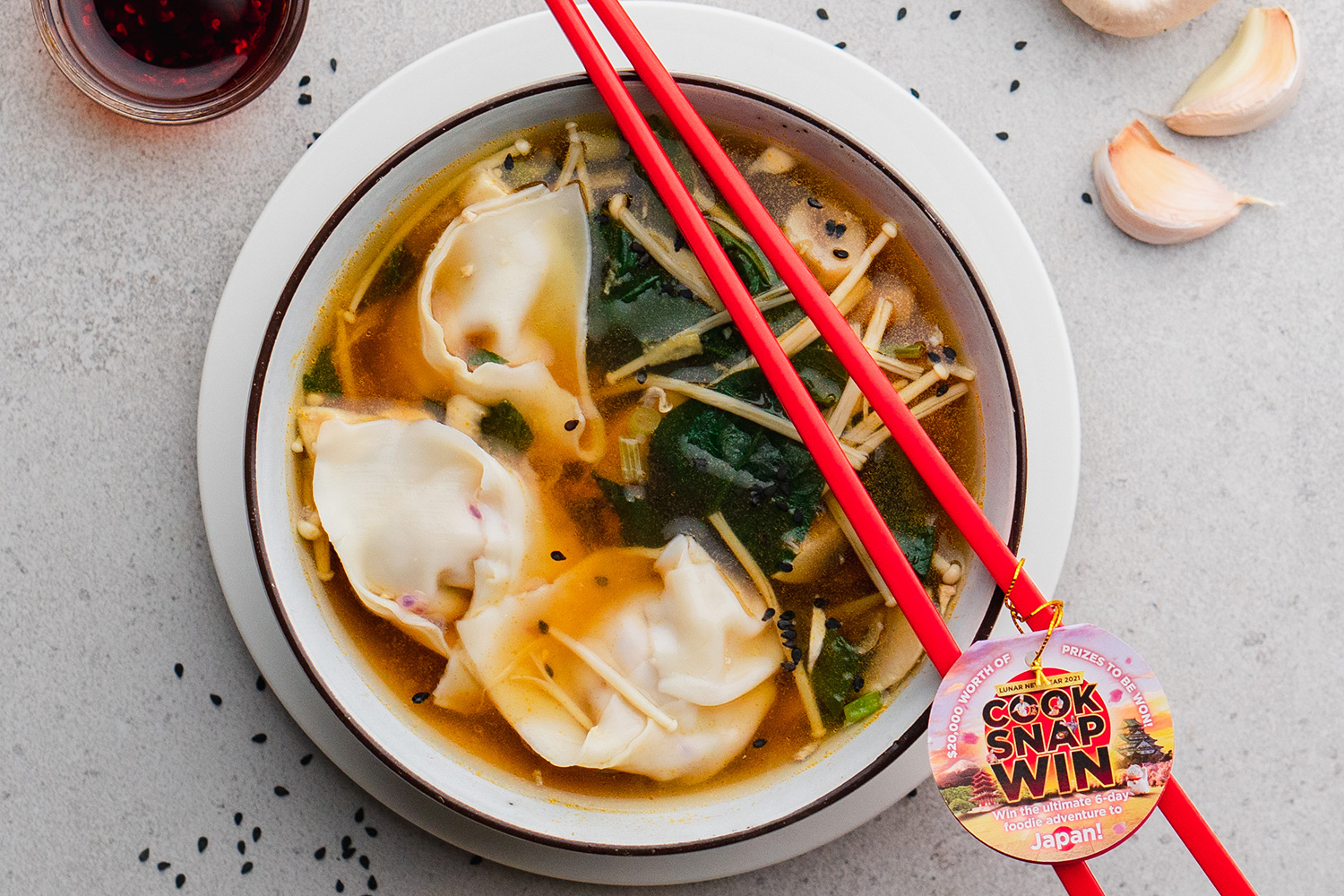 Meat Free Wonton Soup | Asian Inspirations