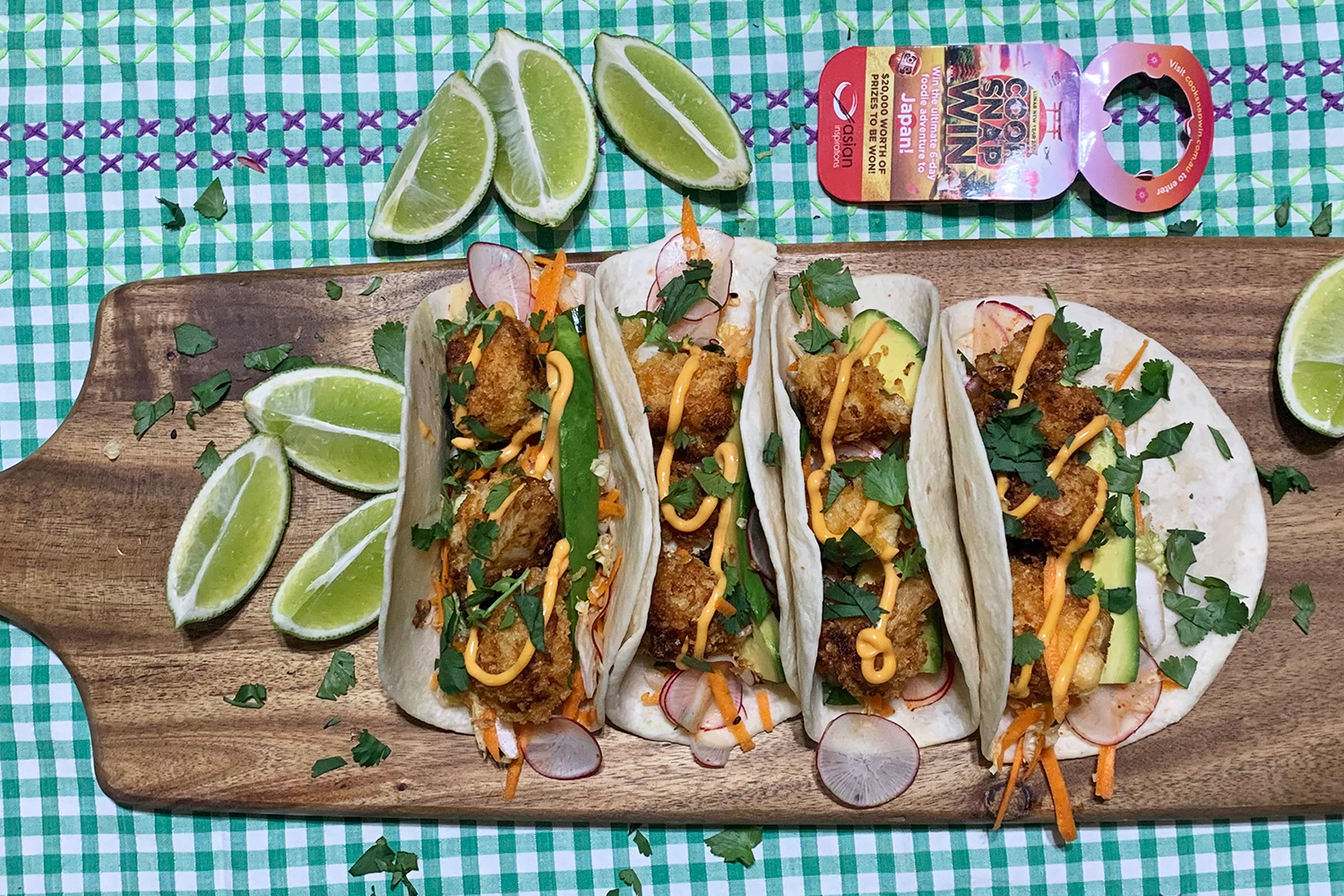 Crispy Cauliflower Tacos with Spiced Japanese Slaw | Asian Inspirations