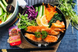 Teriyaki Salmon Bibimbab