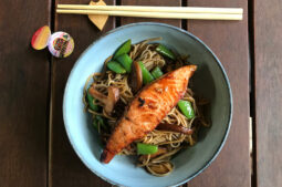 Miso Salmon with Soba