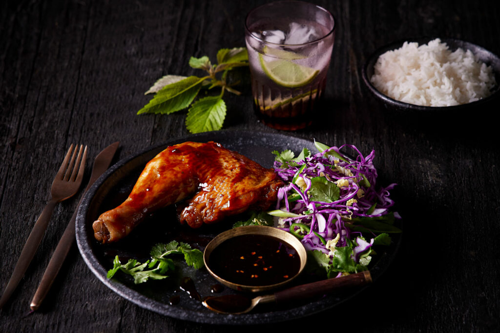Fish Sauce Caramel Chicken and Salad Asian Inspirations