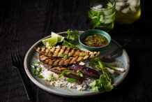 Chargrilled Eggplant with Fish Sauce