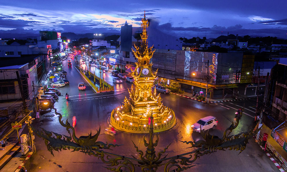 Travel to Northern Thailand: Chiang Mai and Chiang Rai - Golden Clock Tower