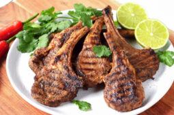 Grilled Thai Red Curry Lamb Cutlets