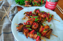 Spicy Dakkochi (Korean Chicken Skewers)