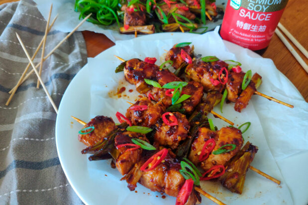 Spicy Dakkochi (Korean Chicken Skewers)