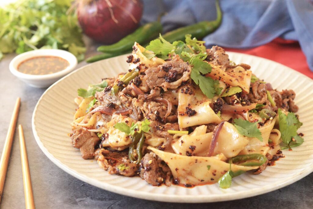 Cumin Lamb Noodles Asian Inspirations