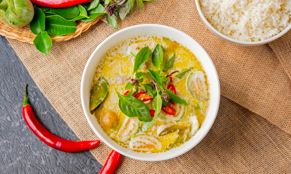 Green Curry Recipe made with chicken